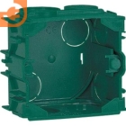 Коробка в кирпич/бетон (квадратная) 70x70, глубина 40 мм, на 1 место (2 модуля), с винтами, зеленая, пр-во Legrand (089241)