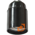 Патрон для ламп с цоколем Е27, подвесной, карболитовый (черный), пр-во IEK (EPK10-04-01-K01)
