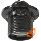 Патрон для ламп с цоколем Е27, с кольцом, карболитовый (черный), пр-во IEK (EPK11-04-01-K01)