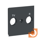Панель лицевая TV/FM розетки, антрацит, Unica NEW, пр-во Schneider Electric (NU944054)