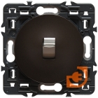 Комплект одинарного переключателя (выключателя) с рычажком, графит, Celiane, пр-во Legrand (к067016+064904+080251)