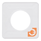 Накладка для защиты обоев под один выключатель или розетку, цвет прозрачный, пр-во Zamel (OSX-910 clear)