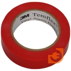 Изоляционная лента Temflex 1300 (15мм х 0,13 мм х 10 м) красная, пр-во 3M (7100080350 (7000062610))