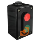 Пост кнопочный на 2 кнопки (красная+зеленая), 2НО+2НЗ, черный, серия ПКЕ-02, пр-во DEKraft (25064DEK / ПКЕ02-LA4-2H)
