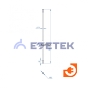 Стержень заземления 14 мм х 1500 мм, омедненный, пр-во Ezetek (90121) - 