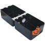 Монтажная коробка для бетонных полов для люков, 8 (2х4) модулей, пр-во Legrand (054003) - Без крышки