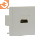 Розетка HDMI, 2 модуля (45 х 45 мм), цвет белый, пр-во Donel (DECF29W2)