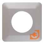 Накладка для защиты обоев под один выключатель или розетку, цвет серебро, пр-во Zamel (OSX-910M silver)