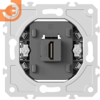 Механизм HDMI 2.0a, черный, разъем Type A 180° 4K Full HD @ 60 Hz 3D, HDR, серия DB (A07/S08), пр-во Donel (DB20200)