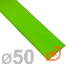 Термоусаживаемая трубка 50/25мм, полиолефин, не горючая, усаживание в 2 раза, длина 1м, зеленый, пр-во Rexant (25-0003 / 50з (25-0003))