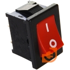 Выключатель 2 контакта, 19х13, 250В, 6А, красный (SWR-41R)