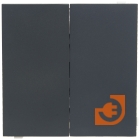 Комплект двухклавишного выключателя, черный, серия R98, пр-во Donel (кDA10500+DA29528)