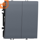 Механизм двухклавишной кнопки, сталь, серия S08, пр-во Donel (∩DB25100+DS29537)