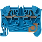 Клеммник проходной пружинный 4 мм², 2 проводника, шаг 5мм, синий, Viking, пр-во Legrand (037200)