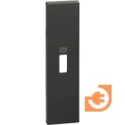 Лицевая панель для USB розеток арт. K4285C1, K4286C1, 1 модуль, цвет черный, серия Living Now, пр-во BTicino (KG10C)