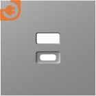 Лицевая панель для розетки USB, цвет сталь, серия DB (A07), пр-во Donel (DE28637)