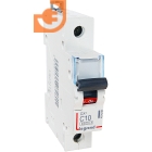 Автоматический 1-полюсный выключатель 10А, характеристика C, 10 kA, серия DX³, пр-во Legrand (407668)