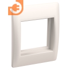 Рамка и супорт на 2 модуля для кабель-канала, универсал, цвет белый, серия ПРАЙМЕР, пр-во IEK (CKK-40D-RU2-K01)
