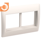 Рамка и супорт на 4 модуля для кабель-канала 75 мм, цвет белый, серия ПРАЙМЕР, пр-во IEK (CKK-40D-RSU4-075-K01)