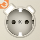 Лицевая панель для розетки 2К+З, USB A+C со шторками, цвет матовый кашемир, серия DB (A07), пр-во Donel (DE22935)