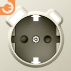 Лицевая панель для розетки 2К+З, USB A+C со шторками, цвет шампань, серия DB (A07), пр-во Donel (DE22951)