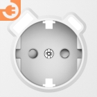 Лицевая панель для розетки 2К+З, USB A+C со шторками, цвет матовый белый, серия DB (A07), пр-во Donel (DE22933)