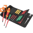 Набор диэлектрических отверток Kraftform Kompakt из 16 предметов, 16 extra slim 1 Tool Finder, пр-во Wera (WE-006608)