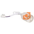 Патрон для ламп Е27, со шнуром, пластиковый (белый), пр-во IEK (EPP14-04-01-K01)