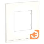 Рамка 1 пост, матовое стекло/белый, Unica NEW Pure, пр-во Schneider Electric (NU600289)