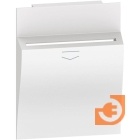 Лицевая панель для для карточных выключателей арт. K4549, K4548, 2 модуля, цвет белый, серия Living Now, пр-во BTicino (KW22M2)