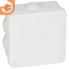 Коробка распределительная накладного монтажа Plexo IP 55 105х105х55мм корус белый с каб.вводами 7 шт, пр-во Legrand (092023)