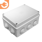 Коробка распределительная накладного монтажа 150x110x70мм, IP55, (подходит под прямой монтаж гвоздезабивным пистолетом), безгалогенная (HF), цвет серый, пр-во Промрукав (40-0310)