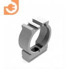 Держатель с фиксатором для жестких и гофрированных труб диаметром 20 мм, цвет серый, пр-во Chint (8830008)