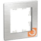 Рамка 1 пост, металл/серебро, Atlas Design, пр-во Schneider Electric (ATN312101)