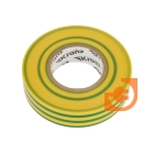  Изоляционная лента ПВХ профессиональная (19мм х 0,18 мм х 20 м), желто-зеленый, пр-во Kranz (KR-09-2807)
