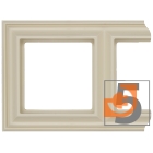  Рамка 5П, слоновая кость, серия ECO Profi DECO, пр-во JUNG (EPD485)