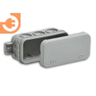 Коробка распределительная накладного монтажа 43*80*35 мм с каб.вводами, IP54, пр-во Тусо (67091)