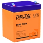 Аккумуляторная батарея 12 В, 5 А·ч, универсальная, серия DTM, пр-во Delta (DTM 1205)