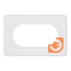 Накладка для защиты обоев под два выключателя или розетки, цвет прозрачный, пр-во Zamel (OSX-220 transparent)