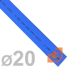 Термоусаживаемая трубка 20/10мм, полиолефин, не горючая, усаживание в 2 раза, длина 1м, синий, пр-во Rexant (22-0006 / 20с (22-0006))
