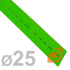 Термоусаживаемая трубка 25/12,5мм, полиолефин, не горючая, усаживание в 2 раза, длина 1м, зелёный, пр-во Rexant (22-5003 / 25з (22-5003))