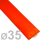 Термоусаживаемая трубка 35/17,5мм, полиолефин, не горючая, усаживание в 2 раза, длина 1м, красный, пр-во Rexant (23-5004 / 35к (23-5004))