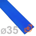 Термоусаживаемая трубка 35/17,5мм, полиолефин, не горючая, усаживание в 2 раза, длина 1м, синий, пр-во Rexant (23-5007 / 35с (23-5007))