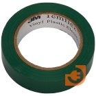 Изоляционная лента Temflex 1300 (15мм х 0,13 мм х 10 м) зеленая, пр-во 3M (7100081321 (7000062612))