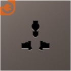 Лицевая панель для розетки мультистандарт, цвет мокко, серия DB (S08), пр-во Donel (DS11653)