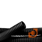 Труба гофрированная ПНД чёрная диаметром 16 мм с протяжкой, 100 м, серия Octopus 7, пр-во DKC (71716 (Бухта))