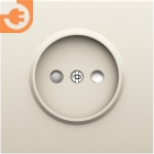 Лицевая панель для розетки 2К, со шторками, цвет слоновая кость, серия DB (S08), пр-во Donel (DS21655)