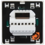 Терморегулятор для теплого пола +5С до +50С, максим. нагрузка 16А, с датчиком пола, программируемый, цвет белый, THERMOTRONIC AVANTGARDE, пр-во Electrolux (ETA-16) - Вид сзади