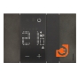 Терморегулятор цифровой с дисплеем, с датчиком воздуха (не подходит для теплого пола!), 2 модуля, цвет черный, серия Living Now, пр-во BTicino (KG4441) - 