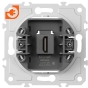 Механизм HDMI 2.0a, черный, разъем Type A 180° 4K Full HD @ 60 Hz 3D, HDR, серия DB (A07/S08), пр-во Donel (DB20200) - 